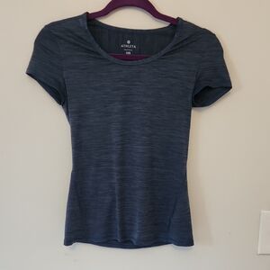 Athleta Blue Fitted Short Sleeve T-Shirt